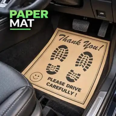NAPKO Disposable Car Floor Paper Mats - 1000 Pieces