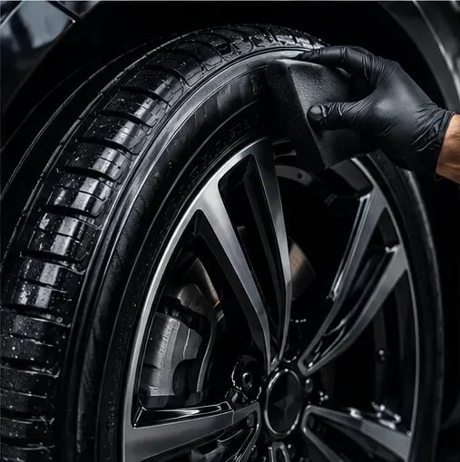 Keep your tyres looking clean and well maintained with suitable tyre-care products.